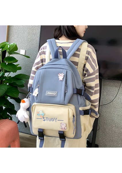 Kız Öğrenci Kampüsü Kanvas Okul Büyük Kapasiteli Sırt Çantası (Yurt Dışından) fırsatları
