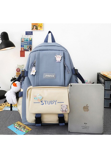 Kız Öğrenci Kampüsü Kanvas Okul Büyük Kapasiteli Sırt Çantası (Yurt Dışından) indirimleri