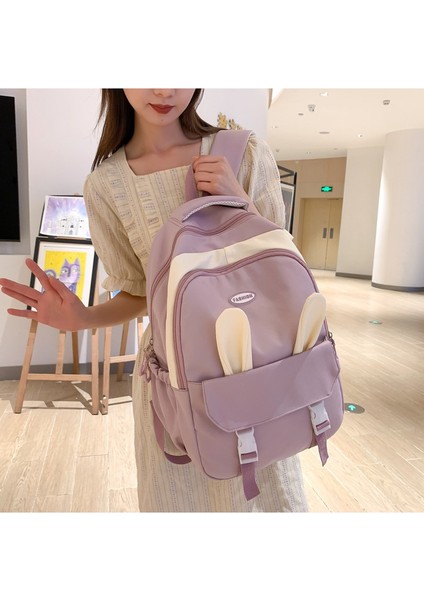 Oxford Kumaş Su Geçirmez Ortaokul Öğrencisi Okul Büyük Kapasiteli Kızlar Kore Tarzı Lise Sırt Çantası (Yurt Dışından) modelleri