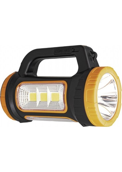 MH-818A Çok Fonksiyonlu Şarjlı Işıldak El Feneri 3W+15W Var LED Profesyonel El Fenerleri Beyaz