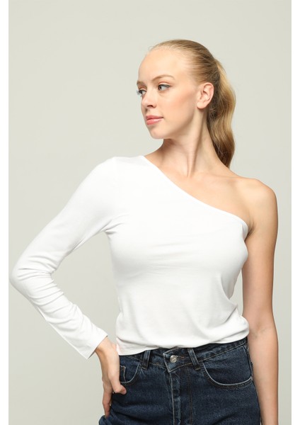 Kadın Tek Omuz Örme Bluz indirimleri