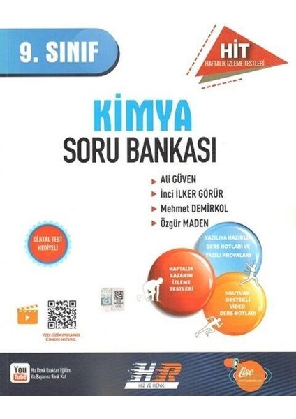 Hız ve Renk Yayınları 9. Sınıf Hit Kimya Soru Bankası