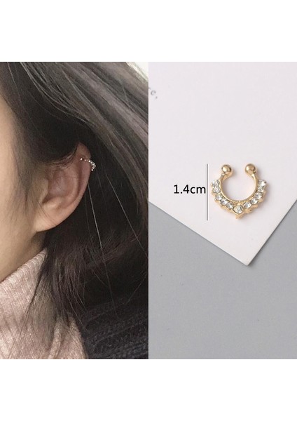 1 Adet ES3189 Yeni Inci Klip Küpe Piercing Olmadan Kore Moda Zarif Küçük Kulak Klipleri Serin Şeyler Orecchini Aretes De Mujer Modernos (Yurt Dışından)