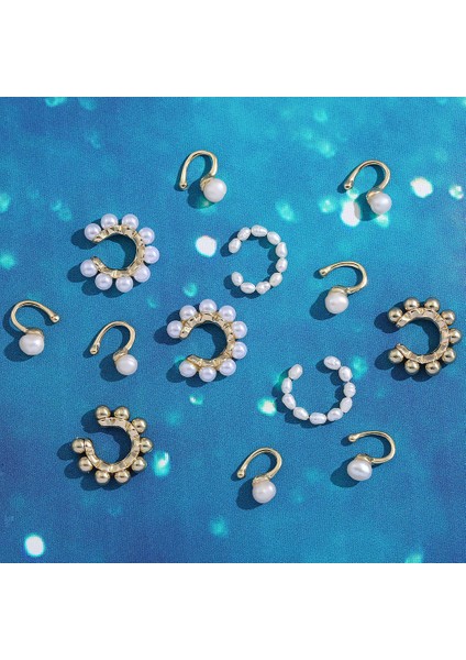 3 Adet Stil 8 2022 Yeni Moda Inci Kulak Manşet Bohemia Istiflenebilir C Şekilli Cz Rhinestone Küçük Earuffs Klip Küpe Kadınlar Için Düğün Takı (Yurt Dışından) modelleri