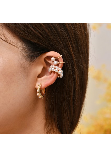 3 Adet Stil 8 2022 Yeni Moda Inci Kulak Manşet Bohemia Istiflenebilir C Şekilli Cz Rhinestone Küçük Earuffs Klip Küpe Kadınlar Için Düğün Takı (Yurt Dışından) fırsatları