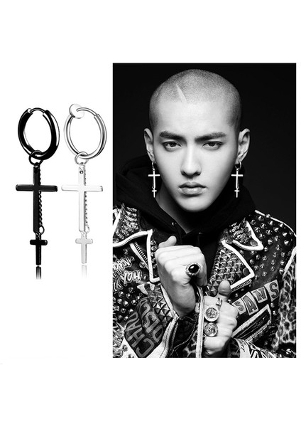 Stil 21 Büyük Çapraz Dangle Bırak Küpe Kadınlar Için Kore Trendy Punk Goth Gotik Vintage Bildirimi Moda Takı Steampunk Aksesuarları (Yurt Dışından) modelleri