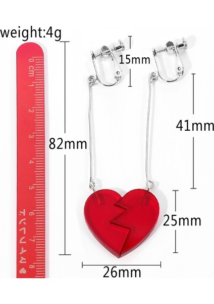 ES455 Anime Jojos Tuhaf Macera Kakyoin Noriaki Küpe Hiçbir Kulak Deliği Pierre Polnareff Splice Kalp Uzun Küpe Kadın Erkek Takı (Yurt Dışından) indirimleri