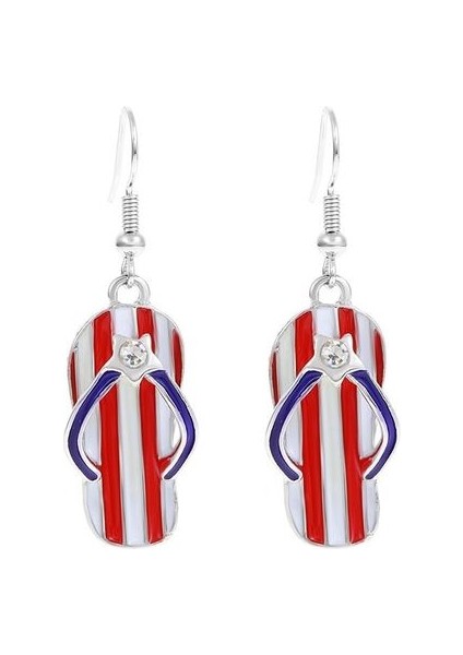 R Moda Pentagram Abd Bayrağı Küpe Amerikan Bağımsızlık Günü Serisi Küpe Bells Yıldız Küpe Takı Hediye Kadınlar Için (Yurt Dışından)