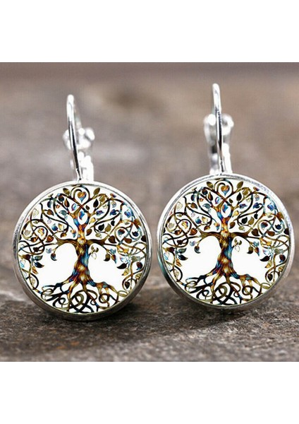 Stil 1 Islam Müslüman Logosu Kolye Küpe Cam Dışbükey Charm Kolye Alaşım Metal Arapça Dini Takı (Yurt Dışından)
