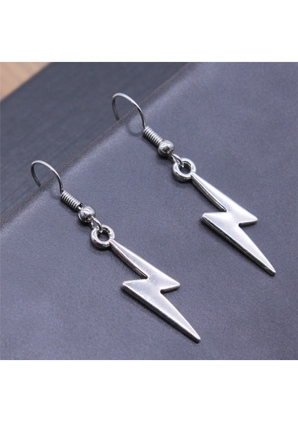 Antik Gümüş Kaplama Vintage 2 Renk 7X27MM Yıldırım Charms Dangle Küpe Fit Kadın Parti Hediye Takı El Sanatları (Yurt Dışından) fiyatları