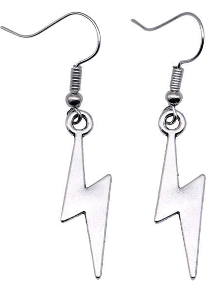Antik Gümüş Kaplama Vintage 2 Renk 7X27MM Yıldırım Charms Dangle Küpe Fit Kadın Parti Hediye Takı El Sanatları (Yurt Dışından) fırsatları
