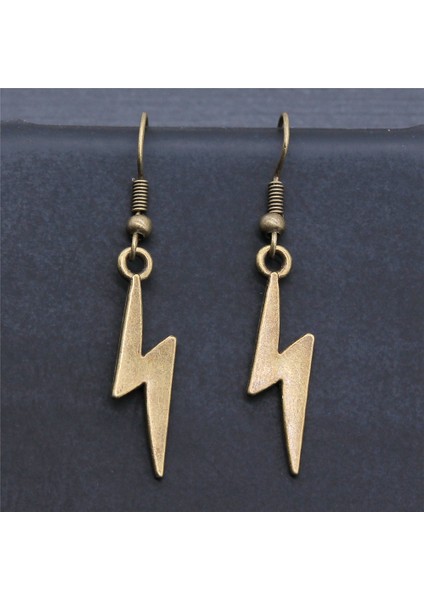 Antik Gümüş Kaplama Vintage 2 Renk 7X27MM Yıldırım Charms Dangle Küpe Fit Kadın Parti Hediye Takı El Sanatları (Yurt Dışından) indirimleri