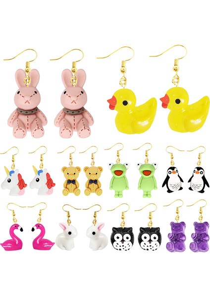Stil 2 Kadın Küpe Reçine Damla Komik Özel Sevimli Kız Hediye Eardrop Çocuklar Hayvan Ördek Kurbağa Tavşan Baykuş Yavrusu Sakızlı Flamingo (Yurt Dışından) fiyatları
