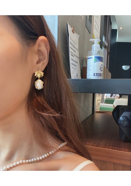 Doğal Inci Boncuk Glseevo 925 Gümüş Doğal Kabuk Boncuk Arı Damla Küpe Kadınlar Için Charms Küpe Orijinal Tasarım El Yapımı Lüks Takı Hediye (Yurt Dışından) indirimleri