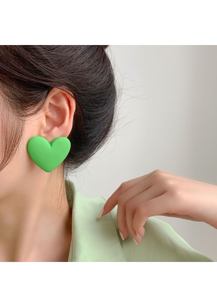 Sarı Moda Kalp Kırmızı Beyaz Siyah Küpe Aşk Bildirimi Düğün Geometrik Kalp Bohemian Vintage Akrilik Trend Parti Takı Hediye (Yurt Dışından) fırsatları