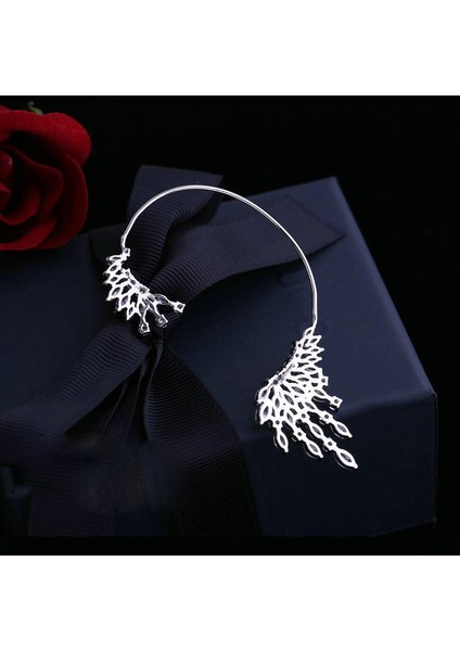 WE113-ONEPCS-ALTIN Lüks Moda Kadın Zirkonya Kulak Klipleri Parti Ayarlanabilir Kulak Manşet Gümüş Renk Markiz Düğün Küpe Jewerly (Yurt Dışından) fiyatları