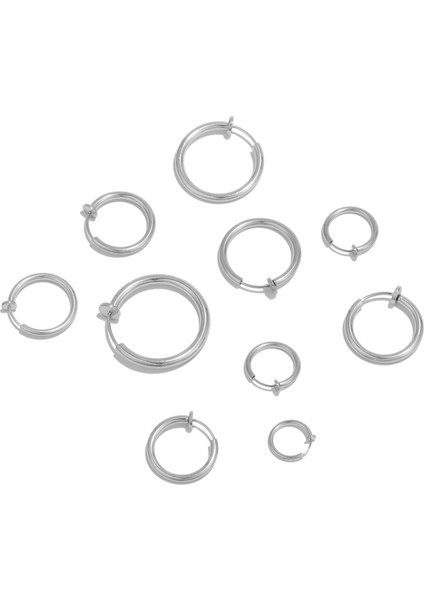 Altın 12MM 10 Adet 304 Paslanmaz Çelik 2mm Tel Kulak Klipleri Sahte Hoop Küpe Olmadan Kadınlar Için Kulak Delikleri Klip Dıy Takı Yapımı Aksesuarları (Yurt Dışından) fırsatları