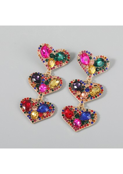 EH14761CS Jıjıawenhua Yeni Trend Bayanlar Köpüklü Taklidi Kalp Kolye Küpe Moda Takı Bildirimi Aksesuarları (Yurt Dışından)