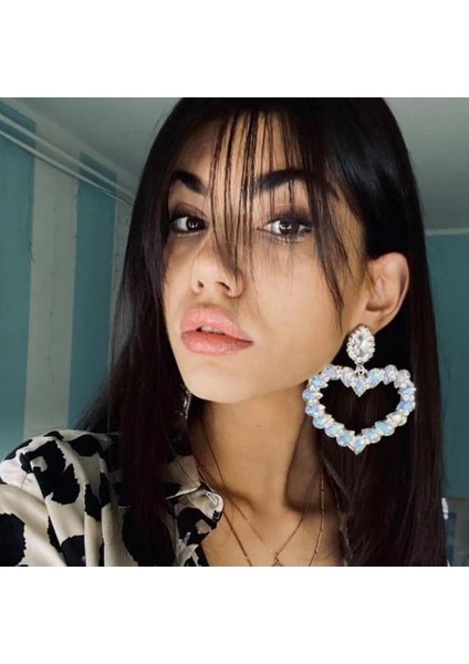 EH14761CS Jıjıawenhua Yeni Trend Bayanlar Köpüklü Taklidi Kalp Kolye Küpe Moda Takı Bildirimi Aksesuarları (Yurt Dışından) fırsatları