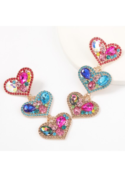 EH14761CS Jıjıawenhua Yeni Trend Bayanlar Köpüklü Taklidi Kalp Kolye Küpe Moda Takı Bildirimi Aksesuarları (Yurt Dışından) indirimleri