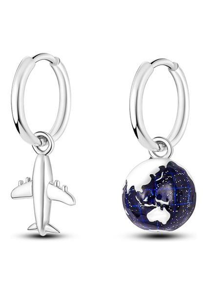YFE001 Gümüş 925 Unicorn Gökkuşağı Asimetrik Damla Küpe Kadınlar Için Orijinal Tasarım Takı Dangle Küpe Pendientes Mujer (Yurt Dışından)