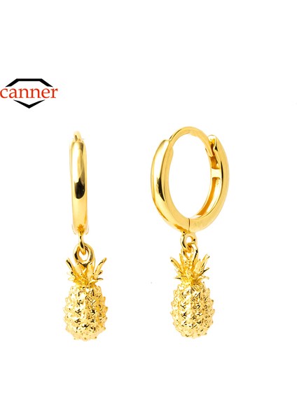 Q2 Gümüş Renk Konserve Moda 925 Ayar Gümüş Ananas Kolye Damla Küpe Kadınlar Için Dangle Piercing Huggie Küpe Takı Pendientes (Yurt Dışından) fiyatları