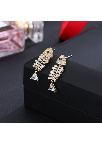 3.4x2.4 cm Moda Lüks Küpe Kadınlar Için Sevimli Balık Denizkızı Orijinal ve Komik Küpe Gençler Için Kaliteli Takı Trend Ürün (Yurt Dışından) indirimleri