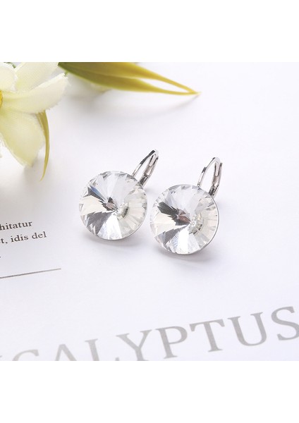 Altın Bayan Betti Sıcak Satış 2022 Yeni Yuvarlak Taşlar Damla Küpe 14MM Avusturya Rivoli Kristalleri Kadınlar Için Yeni Yıl Yılbaşı Hediyeleri (Yurt Dışından)