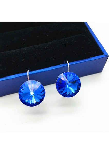 Altın Bayan Betti Sıcak Satış 2022 Yeni Yuvarlak Taşlar Damla Küpe 14MM Avusturya Rivoli Kristalleri Kadınlar Için Yeni Yıl Yılbaşı Hediyeleri (Yurt Dışından) modelleri