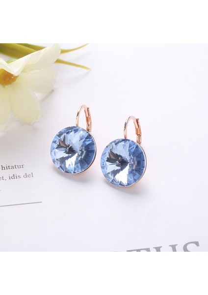 Altın Bayan Betti Sıcak Satış 2022 Yeni Yuvarlak Taşlar Damla Küpe 14MM Avusturya Rivoli Kristalleri Kadınlar Için Yeni Yıl Yılbaşı Hediyeleri (Yurt Dışından) fırsatları