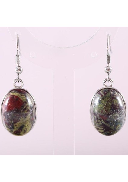 Ejderha Kan Taşı Doğal Taş Beyaz Opal Howlite Dangle Küpe Kadınlar Için Mücevher Mavi Lapis Cabochon Cab Oval Boncuk Damla Küpe Moda Takı (Yurt Dışından)