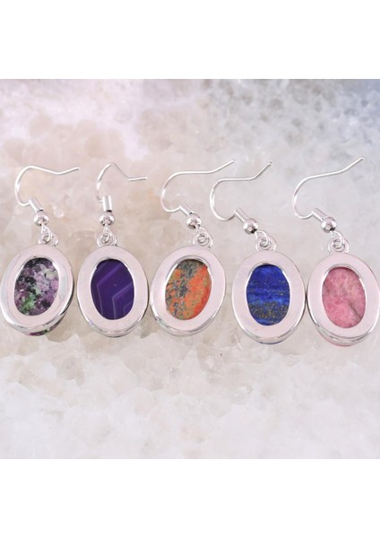 Yeşil Oniks Doğal Taş Beyaz Opal Howlite Dangle Küpe Kadınlar Için Mücevher Mavi Lapis Cabochon Cab Oval Boncuk Damla Küpe Moda Takı (Yurt Dışından) fiyatları