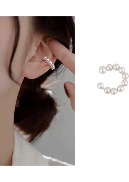 1 Adet ES3099 Yeni Inci Klip Küpeler Piercing Olmadan Kore Moda Zarif Küçük Kulak Klipleri Serin Şeyler Orecchini Aretes De Mujer Modernos (Yurt Dışından)