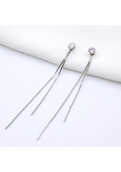 E801JIN 2020 Yeni Altın Rengi Uzun Kristal Püskül Dangle Küpe Kadınlar Için Düğün Damla Küpe Moda Takı Hediyeler (Yurt Dışından) indirimleri