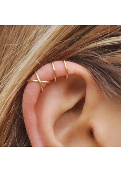 E875BJIN 5 Adet/takım 2020 Moda Kulak Manşetleri Yaprak Klip Küpe Kadınlar Için Dağcılar Hiçbir Piercing Sahte Kıkırdak Küpe (Yurt Dışından) fiyatları