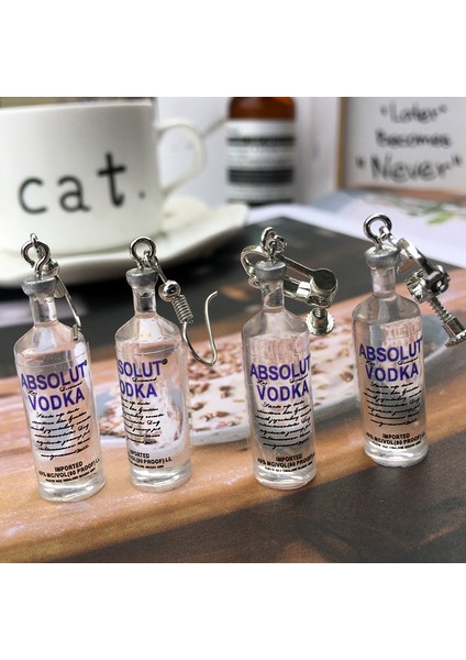 Stil 2 Votka Küpe Bira Komik Weirdo Roman Kişiselleştirilmiş Kız Kadınlar Takı Aksesuarları Moda Kolye Hediye (Yurt Dışından) fırsatları