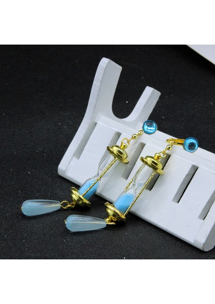 Altın Küpe Sıcak Satış Anime Vanitas Küpe Vanitas Vaka Çalışması Hiçbir Carte Mavi Kum Saati Kulak Klipleri Takı Hayranları Cosplay Hediye (Yurt Dışından) fırsatları