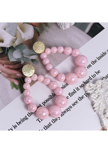 Glitter-Sarı Boho Renkli Inci Mat Boncuk Küpe Kadınlar Için 2021 Trend Kademeli Vintage C Dangle Küpe Moda Takı Buklet Oreille Femme (Yurt Dışından)