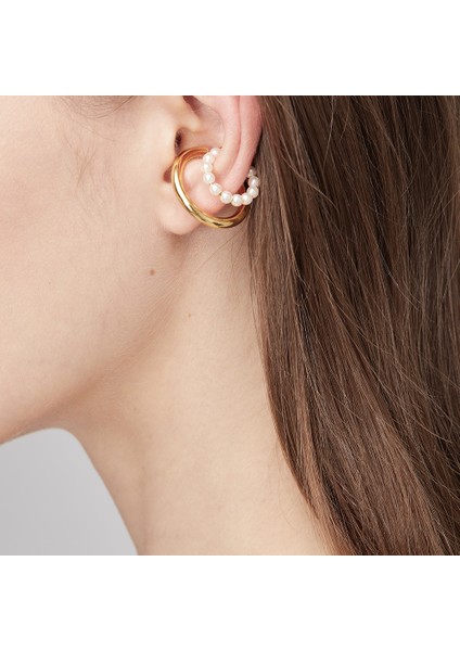 Gümüş Renk Enfashıon Sevimli Inci Kulak Manşet Klip Doğum Günü Hediyesi 2021 Küpe Moda Takı Buklet Oreille Femme Küpe Kadınlar Için E211276 (Yurt Dışından) fırsatları