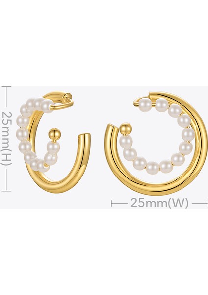 Gümüş Renk Enfashıon Sevimli Inci Kulak Manşet Klip Doğum Günü Hediyesi 2021 Küpe Moda Takı Buklet Oreille Femme Küpe Kadınlar Için E211276 (Yurt Dışından) indirimleri