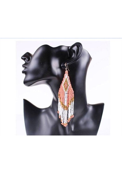 Renk 16 Kymyad Bohem Küpe 2023 Boncuk Uzun Küpe Etnik Stil Damla Küpe Moda Takı Bijoux Femme Bildirimi Küpe (Yurt Dışından) indirimleri