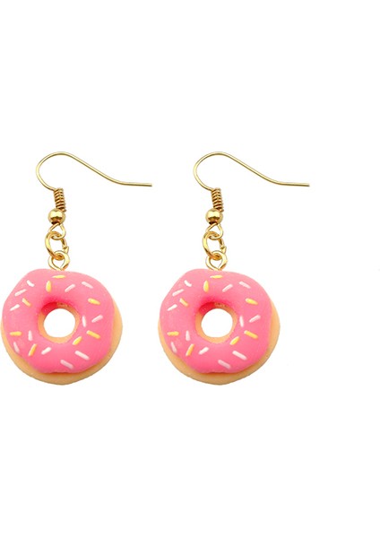 Stil 7 Kek Donuts Küpe Kadınlar Için Reçine Dondurma Damla Küpe Çocuk El Yapımı Takı Dıy Hediyeler (Yurt Dışından)
