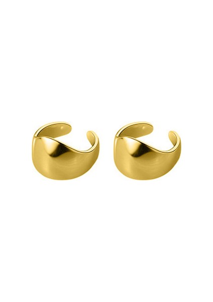 DB518-GOLD Trustdavis 925 Ayar Gümüş 2/3 Katmanlar Pürüzsüz Yüzey Kulak Manşet Klipsli Küpe Kadınlar Için Piercing Olmadan Takı DA250 (Yurt Dışından)