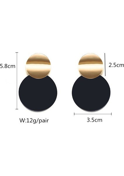 ES4024 Kaya Siyah Renk Metal Çiçek Damla Küpe Kadınlar Için Geometri Yuvarlak Kalp Yaprak Kelebek Kristal Brincos Parti Takı Hediye (Yurt Dışından) fırsatları