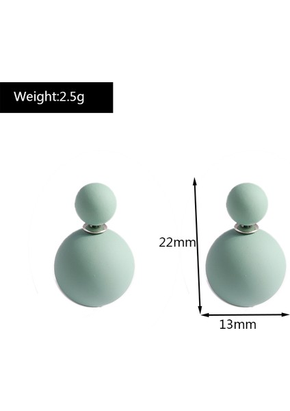 164 Mor Yeni Şeker Renk Çift Taraflı Büyük Inci Saplama Küpe Kadınlar Için Kauçuk Kristal Top Küpe Kızlar Parti Takı Hediyeler (Yurt Dışından) indirimleri