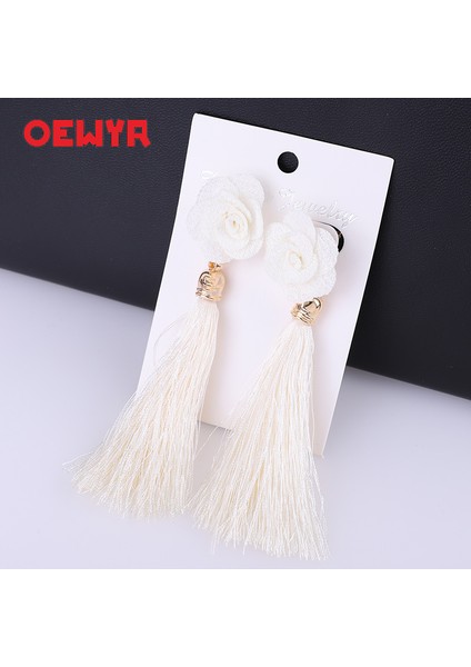 Stil 8 Za Kore Moda Bohem Püskül Petal Kadın Küpe Uzun Dangle Bildirimi Kırmızı Yaz Küpe Etnik Tasarım Düğün Takı (Yurt Dışından) modelleri