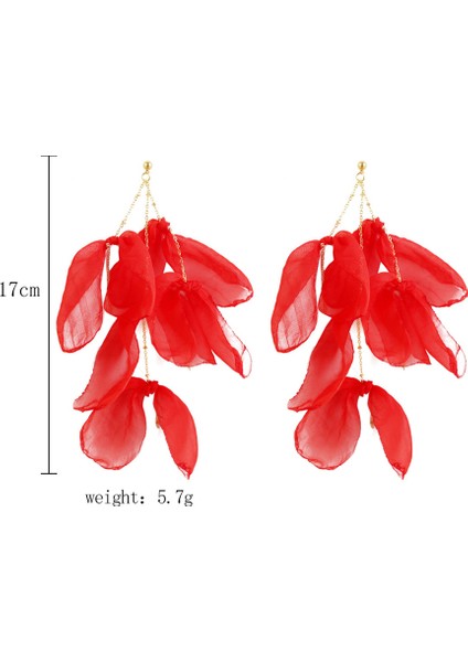 15 2022 Yeni El Yapımı Çiçek Küpe Bohemian Kumaş Şifon Çiçek Omuz Damla Küpe Kadınlar Için Parti Sonbahar Takı Brincos (Yurt Dışından) fırsatları