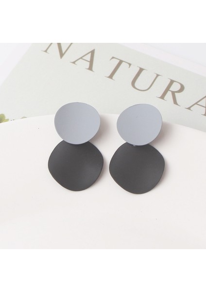 ES1229 Gri Renk Vintage Dangle Küpe Kadınlar Için Degrade Reçine Akrilik Bildirimi Damla Küpe Avrupaamerikan Kulak Aksesuarları (Yurt Dışından) modelleri