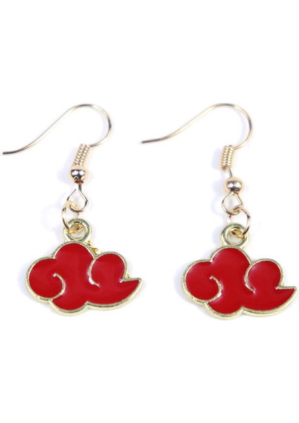 Kısa Çemberler Anime Sahne Takı Konoha Küpe Kadınlar Için Akatsuki Kırmızı Bulut Kulak Çemberler Ninja Dart Dangle Küpe Hayranları Yaratıcı Hediye (Yurt Dışından)