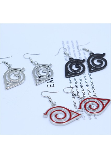 Kısa Çemberler Anime Sahne Takı Konoha Küpe Kadınlar Için Akatsuki Kırmızı Bulut Kulak Çemberler Ninja Dart Dangle Küpe Hayranları Yaratıcı Hediye (Yurt Dışından) indirimleri